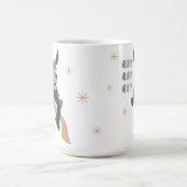 Funny Cute Sarcastically Merry Winter Donkey Kaffeetasse (Mittel)