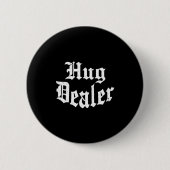 Funny Cute Sensitive Feet Hug Merchant Valentine's Button (Vorderseite)