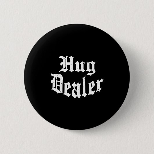 Funny Cute Sensitive Feet Hug Merchant Valentine's Button (Vorderseite)