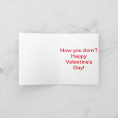 Funny, Cute Siberian Husky Valentine's Day Karte (Innenseite)