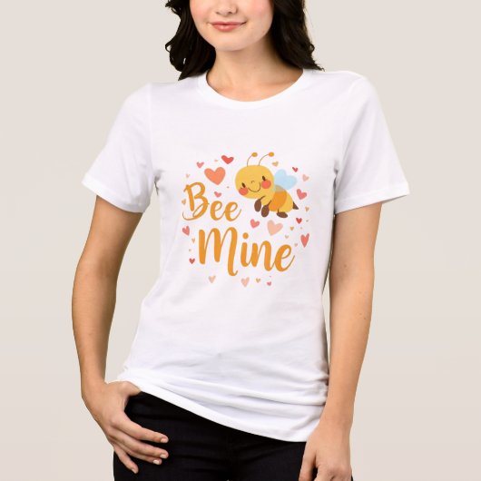 Funny & Cute Valentine’s Day Gift Tri-Blend Shirt (Vorderseite)