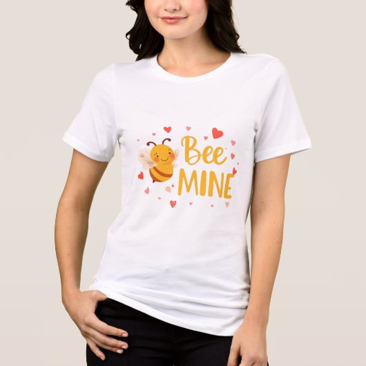 Funny & Cute Valentine’s Day Gift Tri-Blend Shirt (Vorderseite)