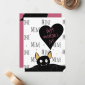 Funny Cute You’re Fangtastic Bat Pun Mitteilungskarte (Vorderseite/Rückseite Beispiel)