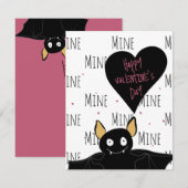 Funny Cute You’re Fangtastic Bat Pun Mitteilungskarte (Vorne/Hinten)