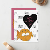 Funny Cute “You’re Swell” Puffer Fish Pun  Mitteilungskarte (Vorderseite/Rückseite Beispiel)