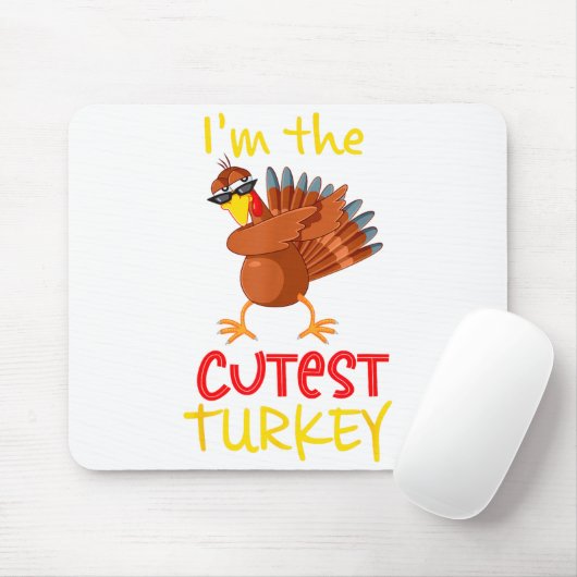 Funny Cutest Turkey Matching Family Group Thanksgi Mousepad (Mit Mouse)