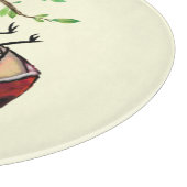Funny Cutting Board Happy Ladybug mit Telefon Schneidebrett (Ecke)