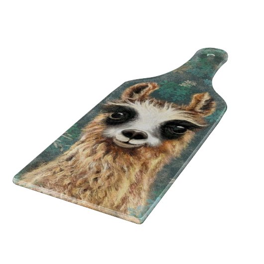 Funny Cutting Board mit Curry Llama Schneidebrett (Ecke)