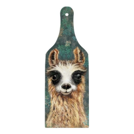 Funny Cutting Board mit Curry Llama Schneidebrett (Vorderseite)