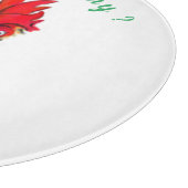 Funny Cutting Board überrascht Rooster Custom Text Schneidebrett (Ecke)