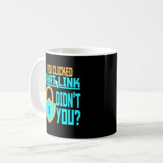 Funny Cyber Security Gift Computer Hacker Tech Kaffeetasse (Vorderseite Links)