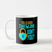 Funny Cyber Security Gift Computer Hacker Tech Kaffeetasse (Links)