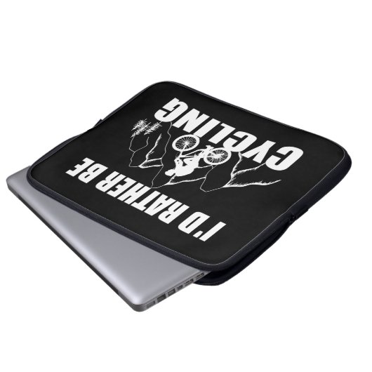 Funny Cycle Zitat Laptopschutzhülle (Vorne Knopf)