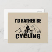 Funny Cycle Zitat Postkarte (Vorne/Hinten)
