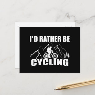 Funny Cycle Zitat Postkarte