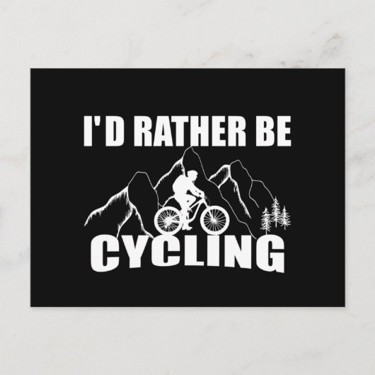 Funny Cycle Zitat Postkarte (Vorderseite)