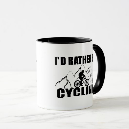Funny Cycle Zitat Tasse (VorderseiteRechts)