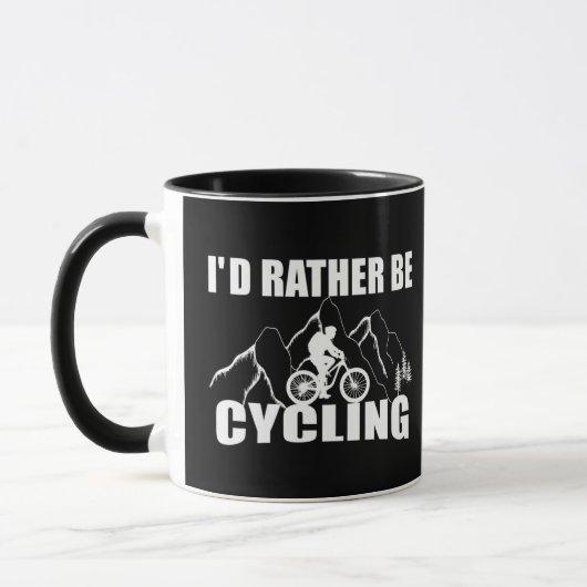 Funny Cycle Zitat Tasse (Links)