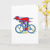Funny Cycling Abstrakt Karte (Gelbe Blume)