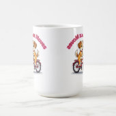**Funny Cycling Dog – Cute Dog Riding a Bicycle Il Kaffeetasse (Mittel)