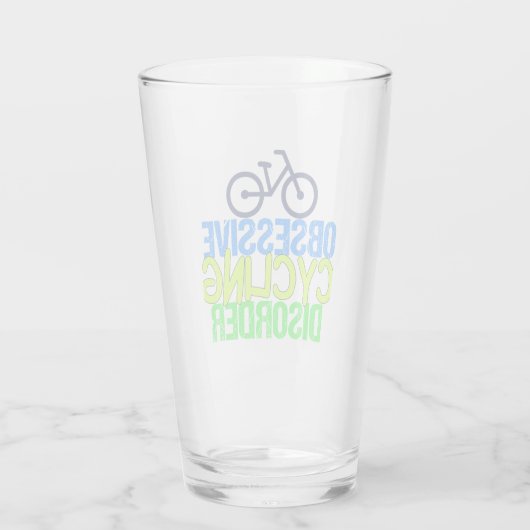Funny Cycling Glas (Rückseite)