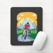Funny Cycling Mousepad (Mit Mouse)