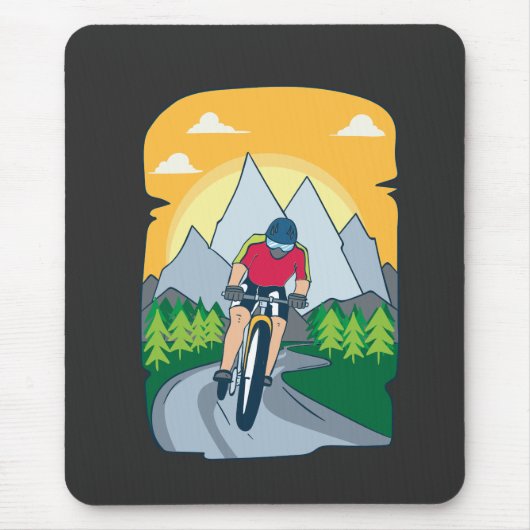 Funny Cycling Mousepad (Vorne)