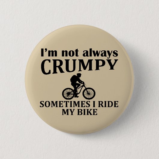 Funny Cycling Quotes Button (Vorderseite)