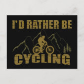 Funny Cycling Quotes Feiertagspostkarte (Vorderseite)