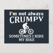 Funny Cycling Quotes Feiertagspostkarte (Vorderseite)