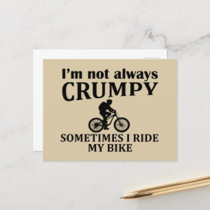 Funny Cycling Quotes Feiertagspostkarte
