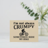 Funny Cycling Quotes Feiertagspostkarte (Stehend Vorderseite)
