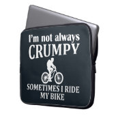 Funny Cycling Quotes Laptopschutzhülle (Vorderseite Links)