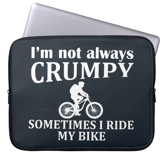 Funny Cycling Quotes Laptopschutzhülle (Vorderseite)