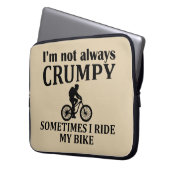 Funny Cycling Quotes Laptopschutzhülle (Vorderseite Links)