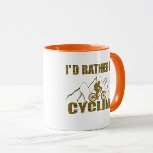 Funny Cycling Quotes Tasse (VorderseiteRechts)
