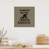 Funny Cycling Sprichwort Poster (Küche)