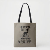 Funny Cycling Sprichwort Tasche (Vorderseite)