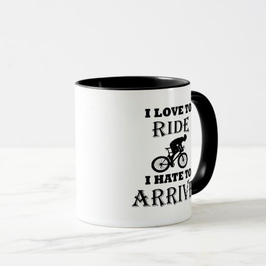 Funny Cycling Sprichwort Tasse (VorderseiteRechts)