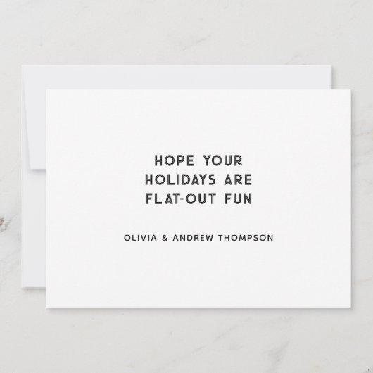 Funny Cycling Weihnachtskarten (Rückseite)