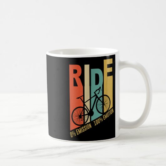 Funny Cyclist Bicycle Gift Umwelt Schutz Kaffeetasse (Rechts)