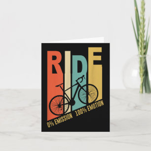 Funny Cyclist Bicycle Gift Umwelt Schutz Karte