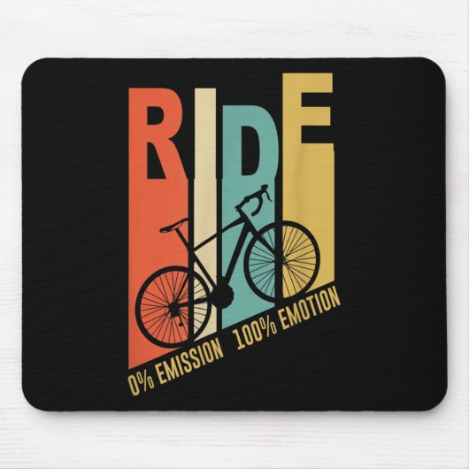 Funny Cyclist Bicycle Gift Umwelt Schutz Mousepad (Vorne)