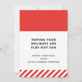 Funny Cyclist Bike Holiday Card (Rückseite)