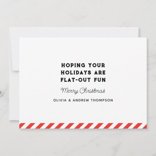 Funny Cyclist Biking Holiday Weihnachtskarten (Rückseite)