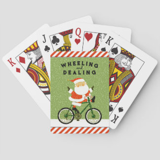 Funny Cyclist Weihnachtskarten spielen Spielkarten