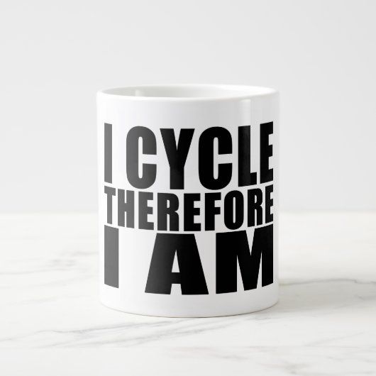 Funny Cyclists Zitate Jokes: I Zyklus Jumbo-Tasse (Vorderseite)