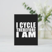 Funny Cyclists Zittes Jokes: Zyklus I Postkarte (Stehend Vorderseite)