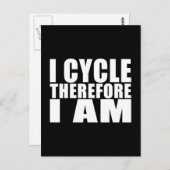 Funny Cyclists Zittes Jokes: Zyklus I Postkarte (Vorne/Hinten)