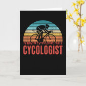 Funny Cycologin Cycling Cyclist Gift Karte (Gelbe Blume)
